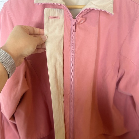 Vintage London Fog Zip Up Windbreaker Lg Petite - Picture 4 of 7